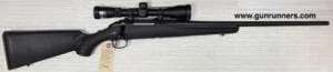Ruger, used, Model American, .308 Winchester caliber, right hand bolt action rifle, 22” barrel, Nikon Buckmaster 3-9X40mm telescopic sight, matte black finish w/synthetic stock, w/1 magazine.   This rifle is in excellent condition.