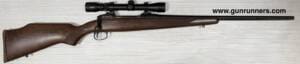 Savage, used, Model 110, .243 Winchester caliber, right hand bolt action, wood/blue, 22” barrel, w/Simmons 3-9X32mm telescopic sight.