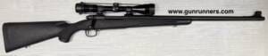 Winchester, used, Model 70 Classic SM (Synthetic Matte), .375 H&H caliber, right hand bolt action, 23.5” barrel, blued/synthetic, controlled round feed, 3 position safety, Bausch & Lomb 3-9X40mm telescopic sight.