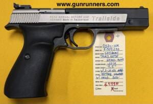 SIGARMS, used, Model Trailside, .22LR caliber, semi auto pistol, bitone finish, 4.5” barrel, adjustable sights, 1-10 round magazine, with original box.  This pistol is in excellent condition.