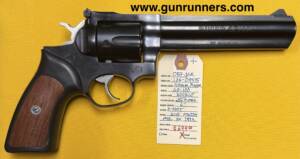Ruger, used, Model GP-100, .357 Magnum caliber, double action revolver, 6 shot, blued finish, 6” barrel, manufactured in 1993.