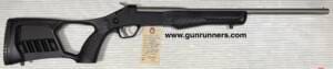 Rossi, new, Model Tuffy, .410 bore, break open, single shot shotgun, stainless steel barrel, synthetic stock, 3” chamber, 18.5” barrel, new, w/box and all accessories.   This is a perfect halibut gun and two of them are available.