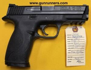 Smith & Wesson, used, Model Military & Police, 9mm Luger caliber, semi auto pistol, striker fired, 4” barrel, 2 magazines, with original box.