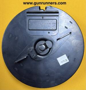 Thompson, used - like new, Type L, 50 round, .45ACP caliber, blue finish, drum magazine.