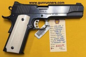 Kimber, new, Model 1911 Royal II, .45ACP caliber, single action, semi auto pistol, 5” barrel, Ivorex grips, lustrous blue finish, 1 magazine, with original box and all accessories.    This 1911 is EXCEPTIONALLY GORGEOUS!