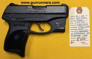 Ruger, new, Model LC9-GL, 9mm Luger caliber, semi auto pistol, 3.25” barrel, manual safety, loaded chamber indicator, Viridian laser, manufactured in 2013, 1 magazine, with original box and all accessories.